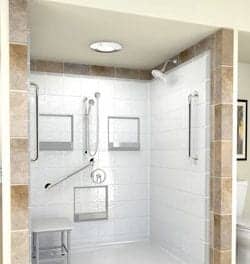 Walk-in Bathtubs and Handicap Shower Systems Feature Preinstalled Grab Bars