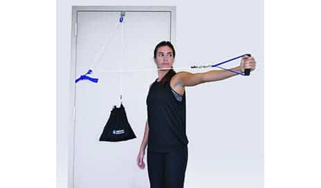 Control the Workout Via the Portable TheraPulley Resistance System from OPTP